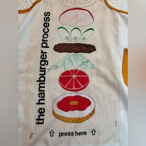 Incredible vintage hamburger apron